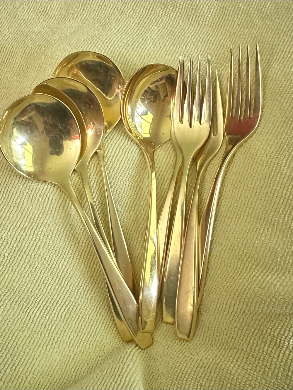WESTMINSTER USA Autumn Symphony gold-electroplated flatware